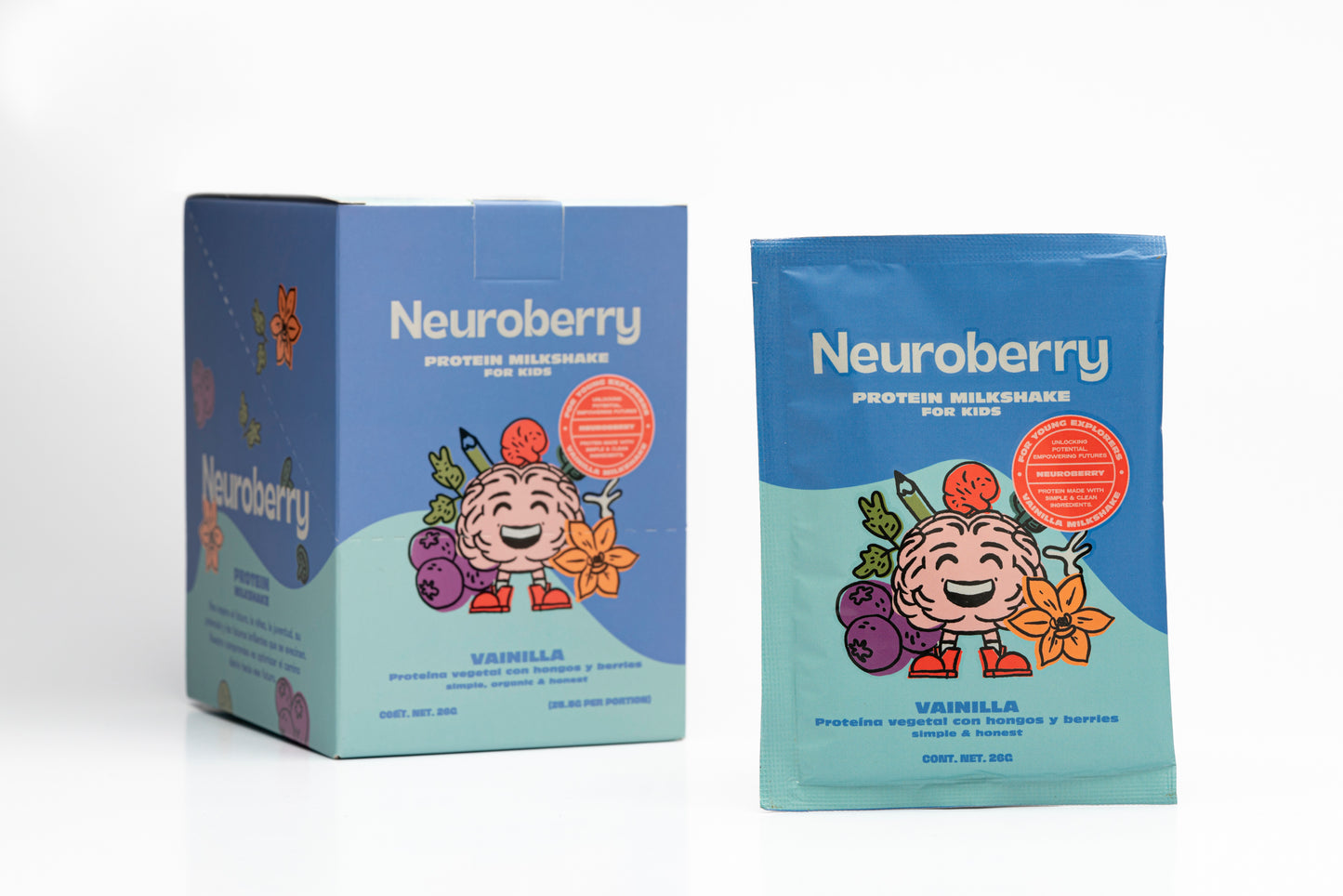 Caja con 10 sobres - sabor vainilla