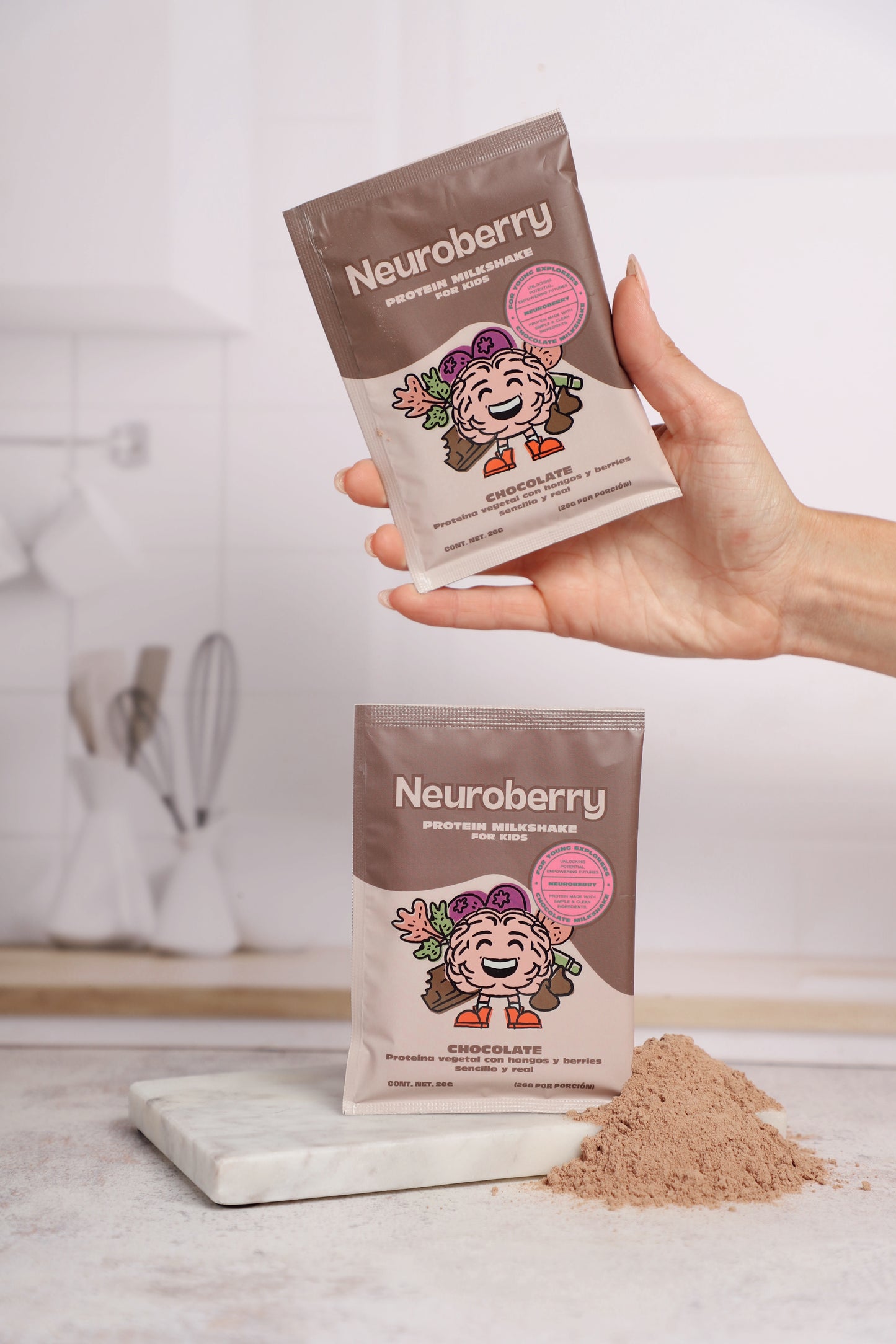 Caja con 10 sobres - sabor chocolate 🍫