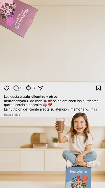 Caja con 10 sobres - sabor chocolate 🍫